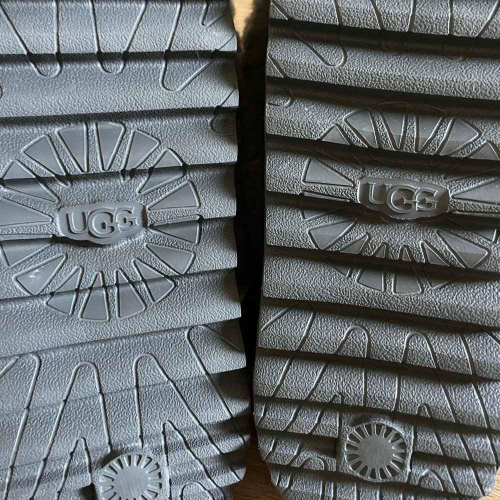Nwot Ugg Fluff Yeah Fuzzy Gray Platform Slides Sl… - image 7